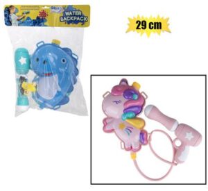 Gun water b/pack dinosaur&unicorn 29cm