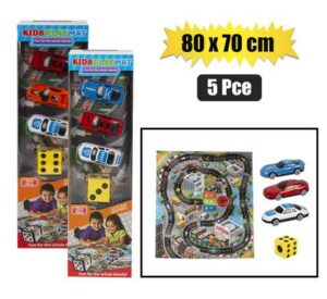 Vehicle playmat 3 cars & acc 80x70cm