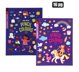 Book fun with pencil crayons 16p asstd