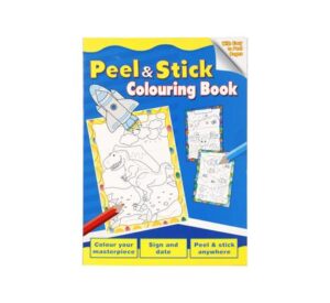 Book activity peel & stick rocket