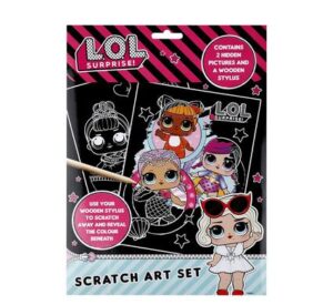 Book activity lol surprise scratch art