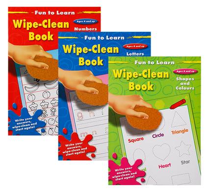 Book edu fun to learn wipe clean